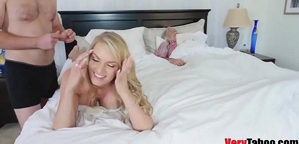  Sneaky mom lets son fuck her while dad is alseep!